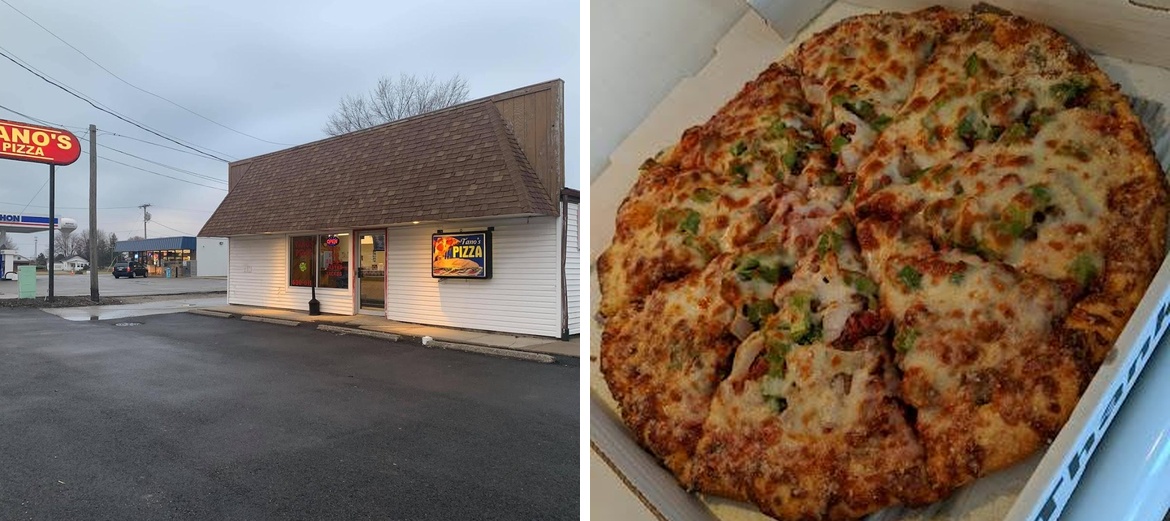 Tano's Pizza Bryan Ohio Gerhart's LLC Menu